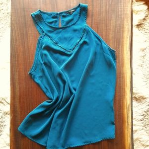 Sleeveless deep teal tank